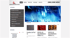 Desktop Screenshot of pantallasledchile.com
